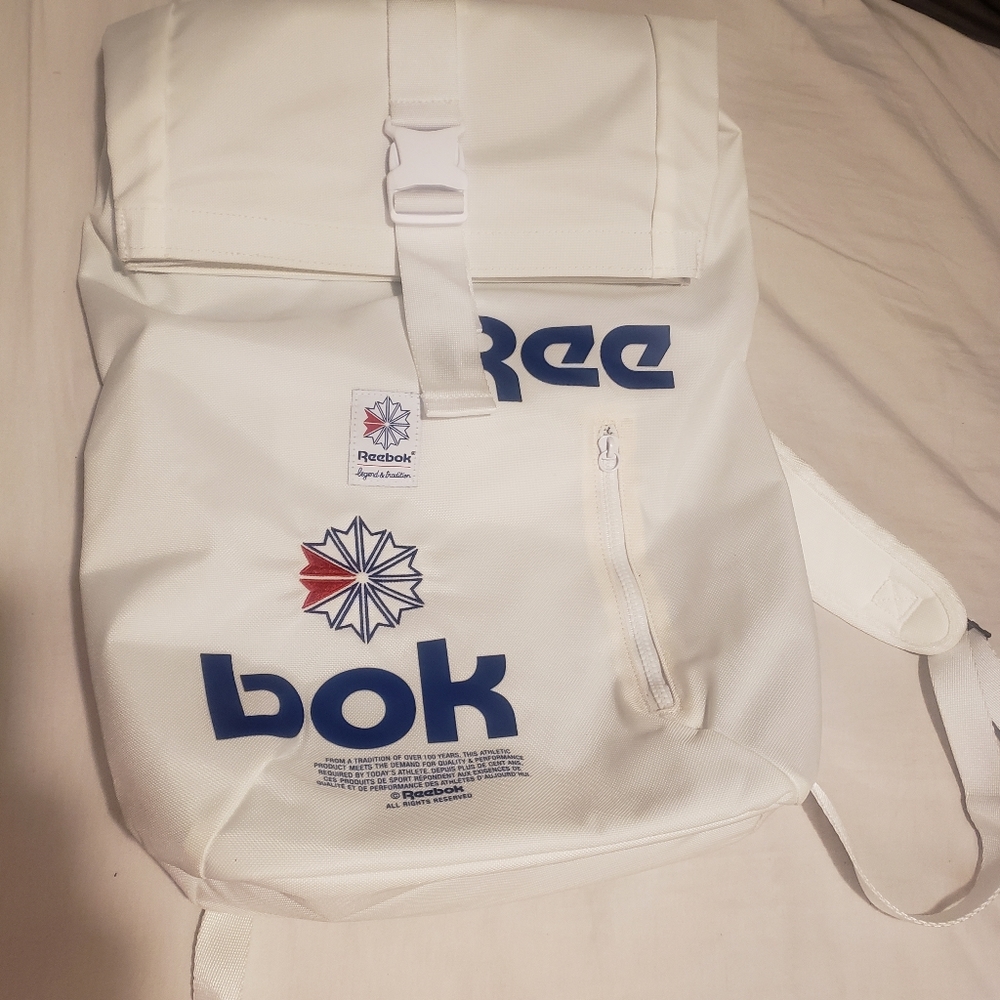 White Reebok Backpack
